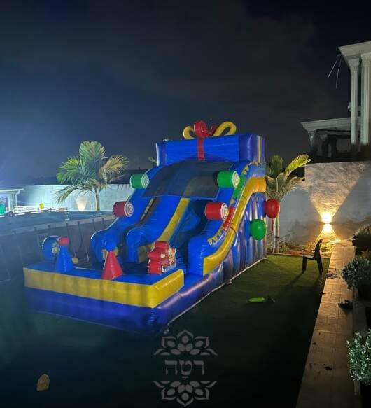 מתנפח מגלשה יבש ורטוב